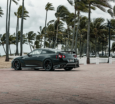 Фото дисков Vossen HF-5 на Nissan GT-R