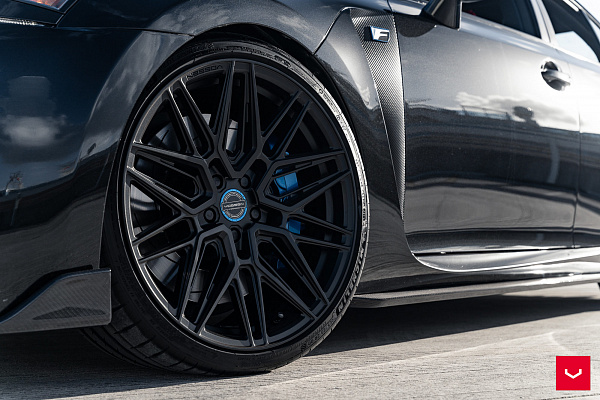 Фото дисков Vossen HF-7 Черный сатин на Lexus GS IV