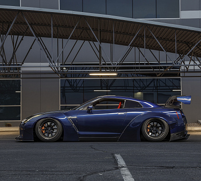 Фото дисков Rotiform SNA на Nissan GT-R