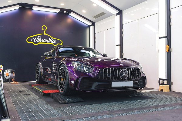 Фото дисков Brixton Forged CM5-R Черный сатин на Mercedes-Benz AMG GT I