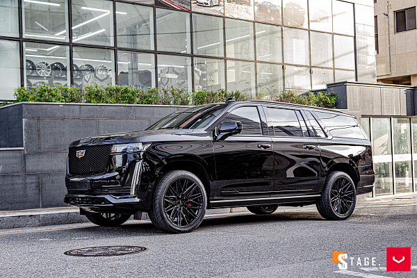 Фото дисков Vossen HF6-5 Черный глянец на Cadillac Escalade V