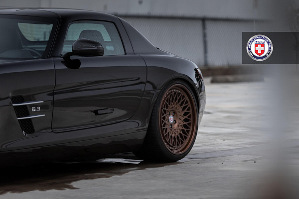 Фото дисков HRE 501 Сатиновая бронза на Mercedes-Benz SLS AMG