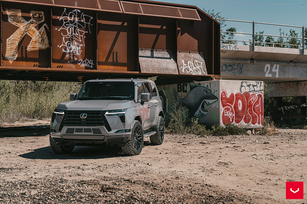Фото дисков Vossen HF6-3 Черный сатин на Lexus GX II