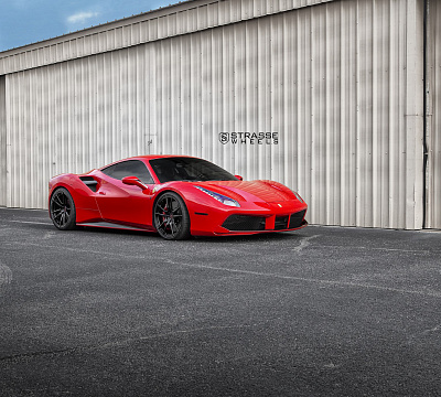 Фото дисков Strasse Wheels SV1 Deep Concave Monoblock на Ferrari 488