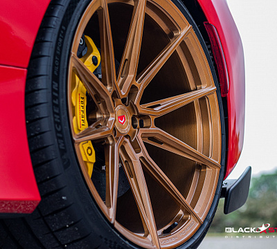 Фото дисков Vossen EVO-2R на Ferrari 488