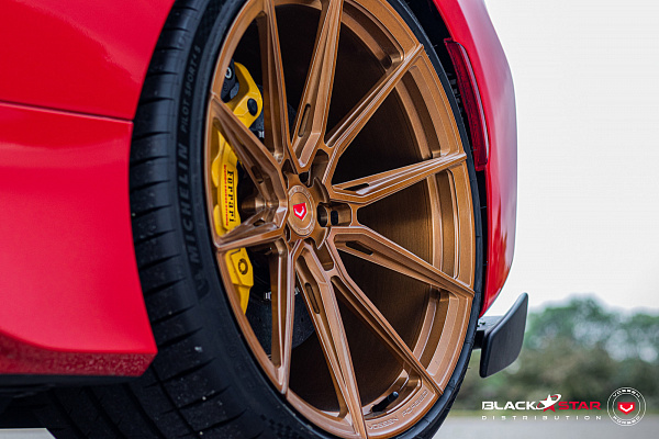 Фото дисков Vossen EVO-2R Глянцевая темная медь на Ferrari 488