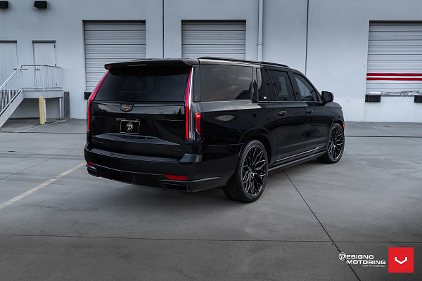 Фото дисков Vossen HF6-3 Черный глянец на Cadillac Escalade V