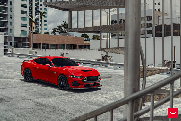 Фото дисков Vossen HF-5 Черный сатин на Ford Mustang VII