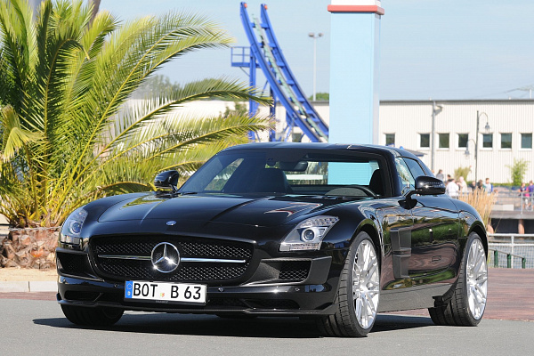 Фото дисков BRABUS Monoblock F (Platinum Edition) Сатиновый лак на Mercedes-Benz SLS AMG