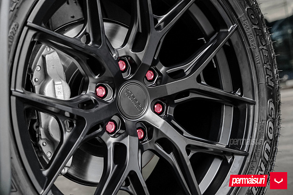 Фото дисков Vossen HF6-4 Черный сатин на Toyota Fortuner II