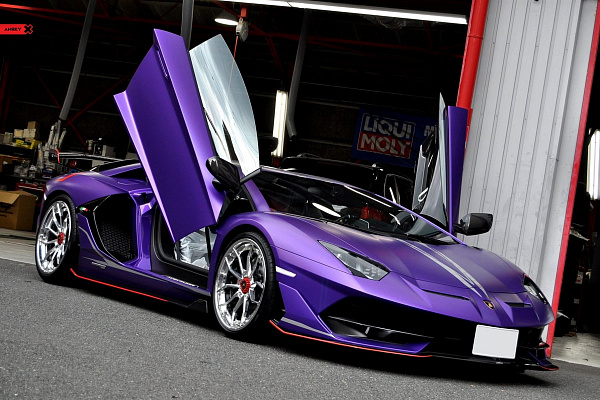 Фото дисков Anrky AN31 Полированный лак на Lamborghini Aventador