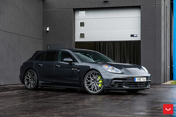 Фото дисков Vossen HF-2 Сатиновый графит на Porsche Panamera II