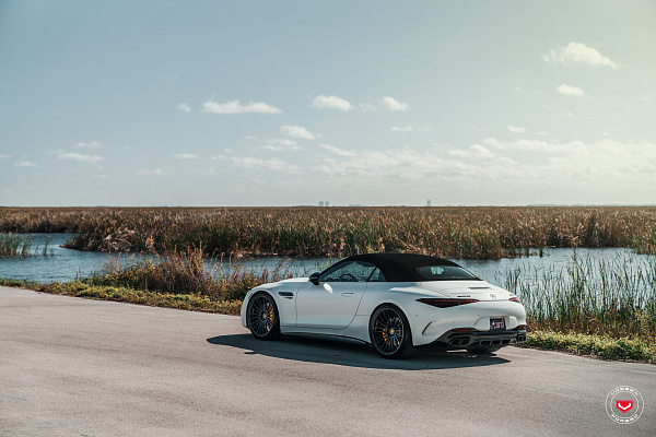 Фото дисков Vossen S17-04 Черный глянец на Mercedes-Benz SL (R232)