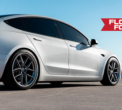 Фото дисков HRE FF21 на Tesla Model 3