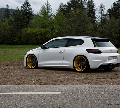 Фото дисков Vossen CV3 на Volkswagen Scirocco III