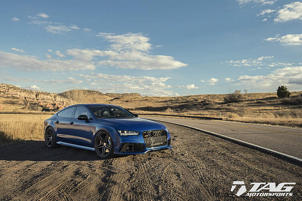 Фото дисков HRE P107 Сатиновая бронза на Audi A/RS 7 (4G)