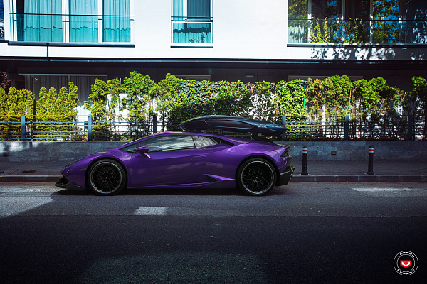 Фото дисков Vossen S17-01 (3-Piece) Черный сатин на Lamborghini Huracan