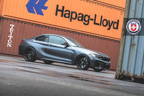 Фото дисков HRE P101 Черный глянец на BMW 2/M2 (F22/F87)