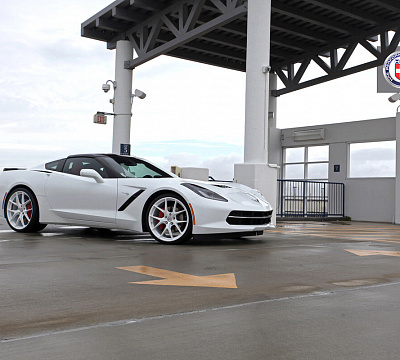 Фото дисков HRE P101 на Chevrolet Corvette C7