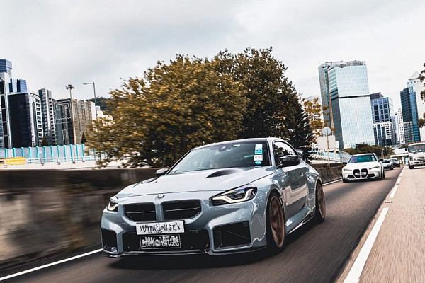 Фото дисков Brixton Forged FDE01 Сатиновое темное золото на BMW 2/M2 (G42/G87)
