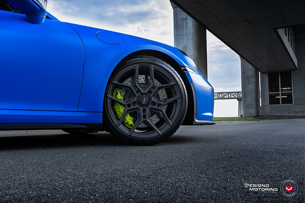 Фото дисков Vossen EVO-4R Сатиновый графит на Porsche 911 VIII