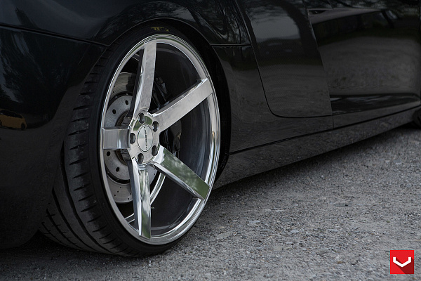 Фото дисков Vossen CV3 Полированный лак на Audi R8 (Typ 42)