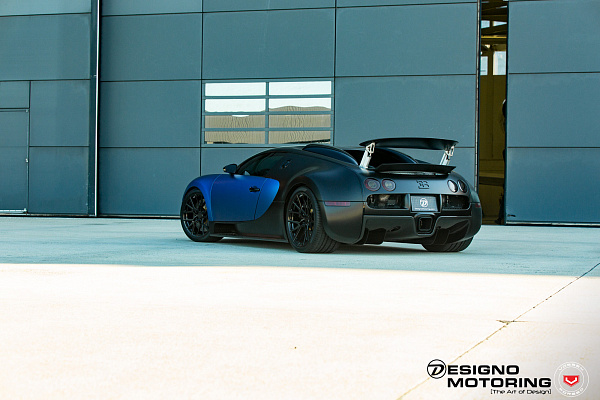 Фото дисков Vossen M-X3 Черный глянец на Bugatti Veyron