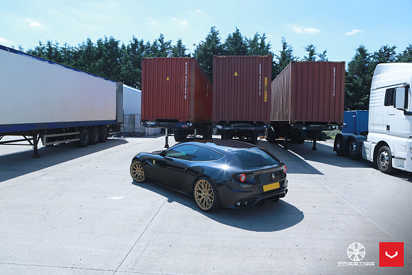 Фото дисков Vossen HF-2 Глянцевое золото на Ferrari GTC4Lusso