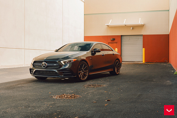Фото дисков Vossen HF-3 Сатиновая бронза на Mercedes-Benz CLS (C257)