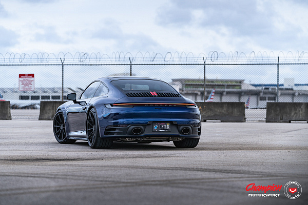 Фото дисков Vossen RS92 Черный сатин на Porsche 911 VIII