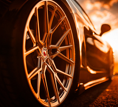 Фото дисков Vossen M-X3 на Porsche Cayman II