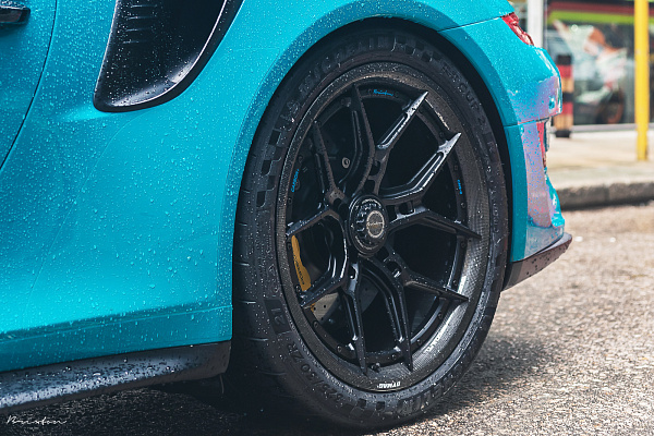 Фото дисков Brixton Forged CM5-R Черный сатин на Porsche 911 VII