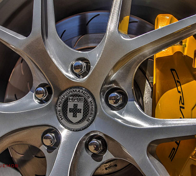 Фото дисков HRE P101 на Chevrolet Corvette C7
