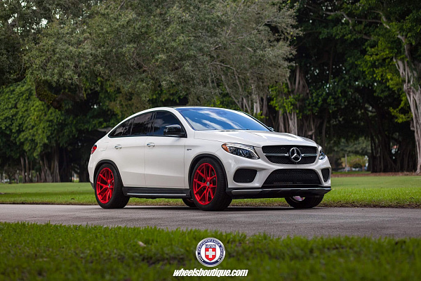 Фото дисков HRE P101 Красный сатин на Mercedes-Benz GLE I