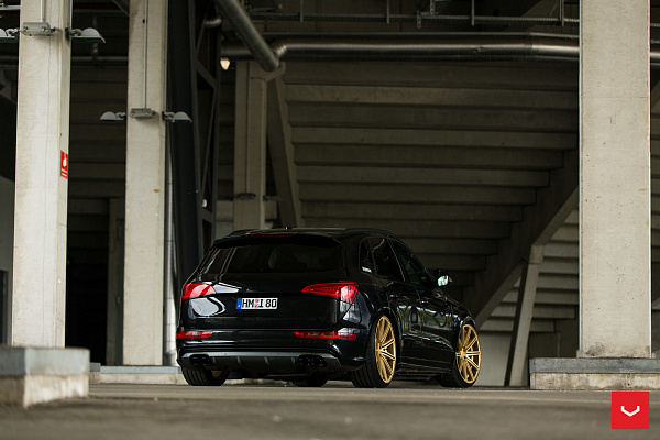 Фото дисков Vossen CV4 Сатиновое золото на Audi Q5 (8R)