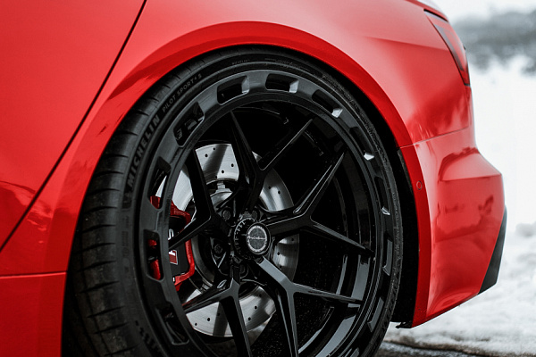 Фото дисков Brixton Forged PF7 Aerotech Черный глянец на Audi A/RS 6 (C8)