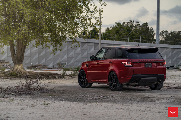 Фото дисков Vossen HF-1 Черный глянец на Range Rover Sport II