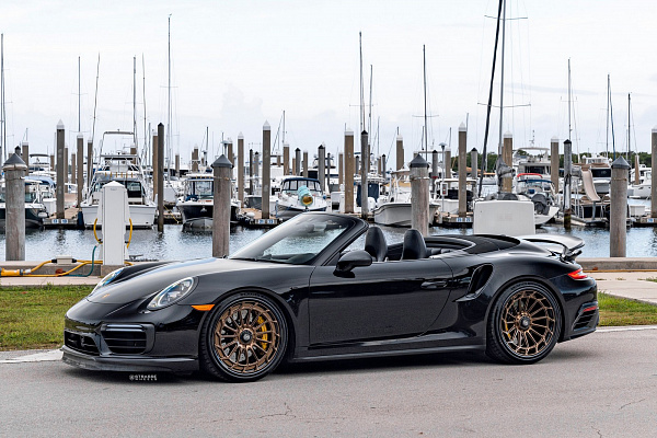 Фото дисков Strasse Wheels SV15FF Deep Concave FS Сатиновая бронза на Porsche 911 VII