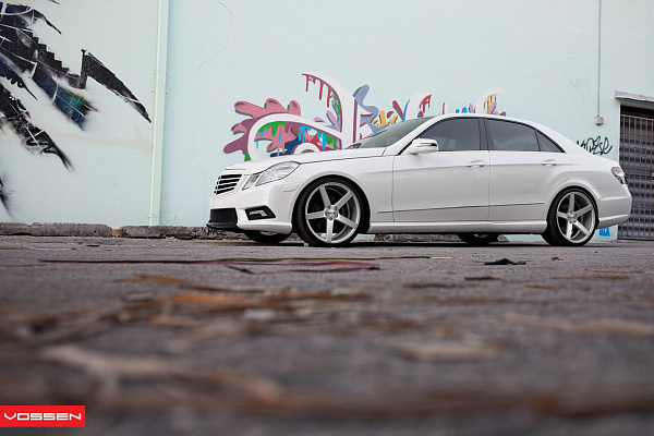 Фото дисков Vossen CV3 Серебро на Mercedes-Benz E-Class (W212, S212, C207)