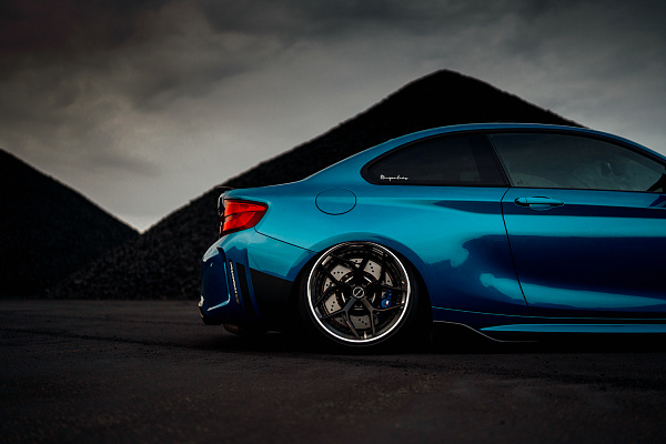 Фото дисков Brixton Forged PF5 Черный сатин на BMW 2/M2 (F22/F87)