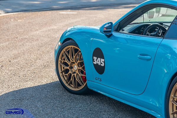 Фото дисков HRE RC100 Сатиновое золото на Porsche 911 VII