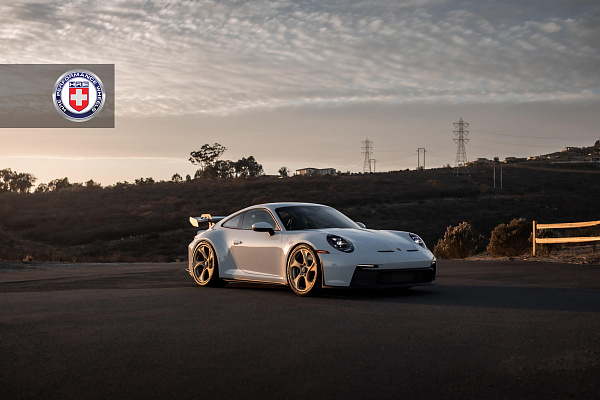 Фото дисков HRE 522M Сатиновое золото на Porsche 911 VIII