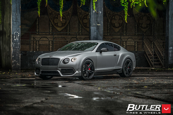 Фото дисков Vossen HF-1 Черный сатин на Bentley Continental GT II