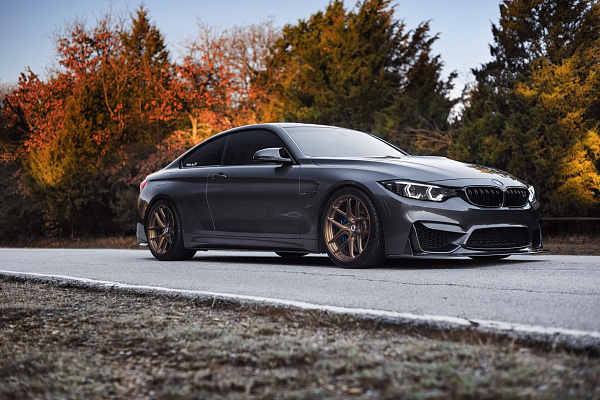 Фото дисков HRE R101 Lightweight Сатиновая бронза на BMW 4/M4 (F32/F82)