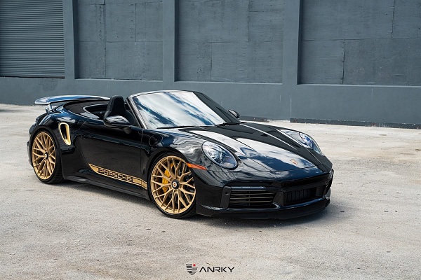 Фото дисков Anrky AN10 Сатиновое золото на Porsche 911 VIII