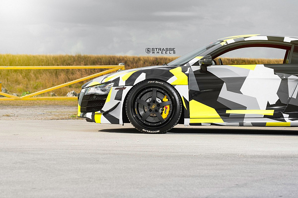 Фото дисков Strasse Wheels S5 Performance Черный сатин на Audi R8 (Typ 42)