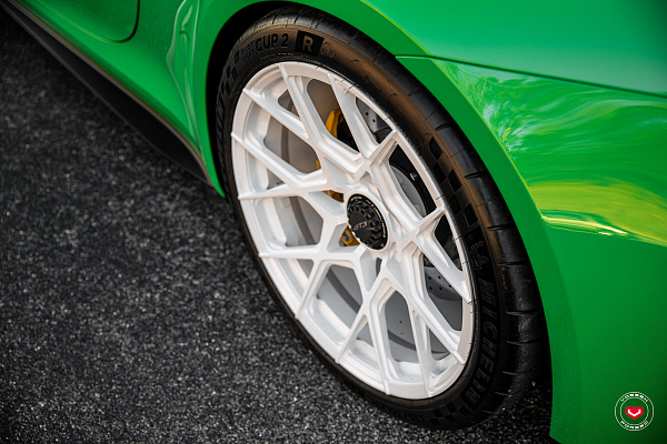 Фото дисков Vossen S21-07 Белый глянец на Porsche 911 VIII