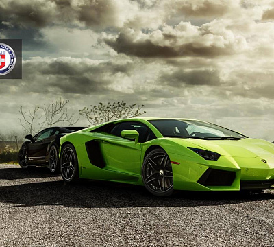 Фото дисков HRE S107 на Lamborghini Aventador