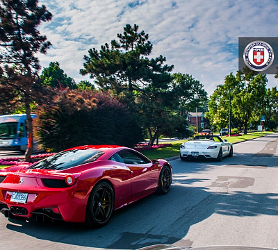 Фото дисков HRE S107 на Ferrari 458
