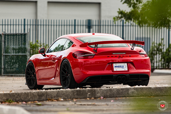 Фото дисков Vossen M-X3 Черный сатин на Porsche Cayman II
